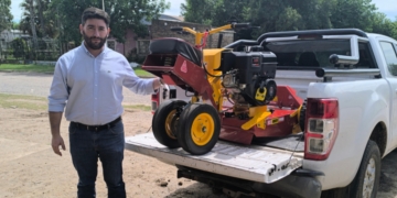 Gaboto invirtió más de 7 millones de pesos en la compra de una motocortadora