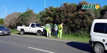 Choque en cadena entre cinco vehículos sobre la autopista