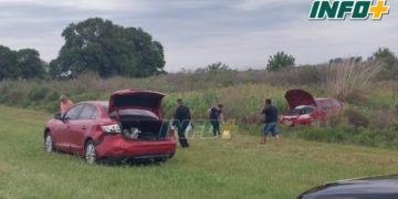 Choque y vuelco en Barrancas: dos autos colisionaron y sólo hubo heridos leves