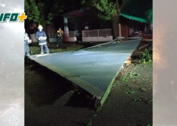 Temporal en San Genaro con voladura de techos, evacuados y árboles caídos