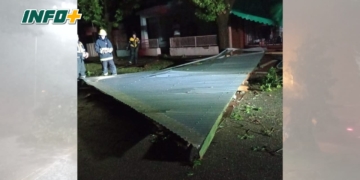 Temporal en San Genaro con voladura de techos, evacuados y árboles caídos