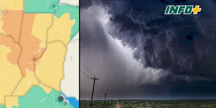 El SMN emitió un alerta por tormentas para este miércoles en toda la provincia