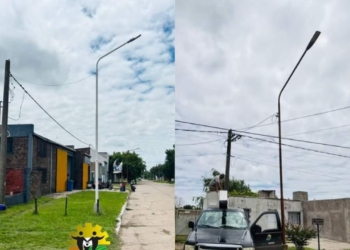 La Comuna de Barrancas continúa con el recambio de luminaria LED