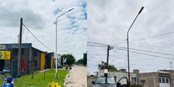 La Comuna de Barrancas continúa con el recambio de luminaria LED