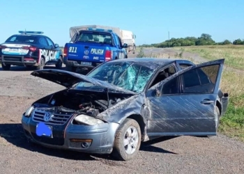 Un joven de San Genaro volcó su auto en Ruta 34 y resultó herido