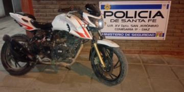 Un hombre de Carrizales circulaba en Díaz a bordo de una moto robada