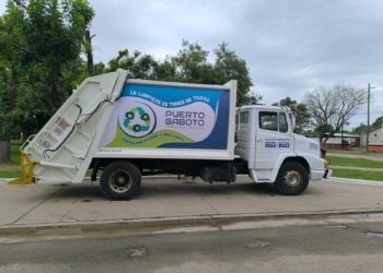 Gaboto ya tiene su primer camión compactador de residuos y cambiará su sistema de recolección