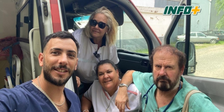 La primera bebé del 2025 de la región nació arriba de la ambulancia del SAMCo de Gaboto