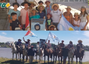 Gaboto: «Los Gauchitos de Emma» volvieron a cruzar el río y desfilan en el Festival de Diamante