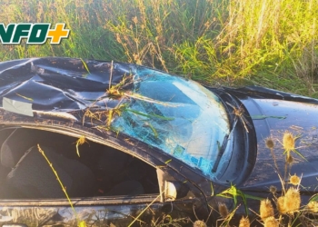 Una joven volcó con su auto entre San Genaro y Díaz