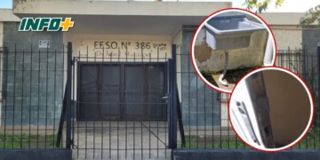 Destrozos y robo en la escuela secundaria de Pueblo Andino 