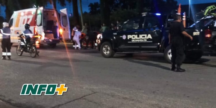 Barrancas: fuerte choque entre una moto y una bicicleta sobre Ruta 11