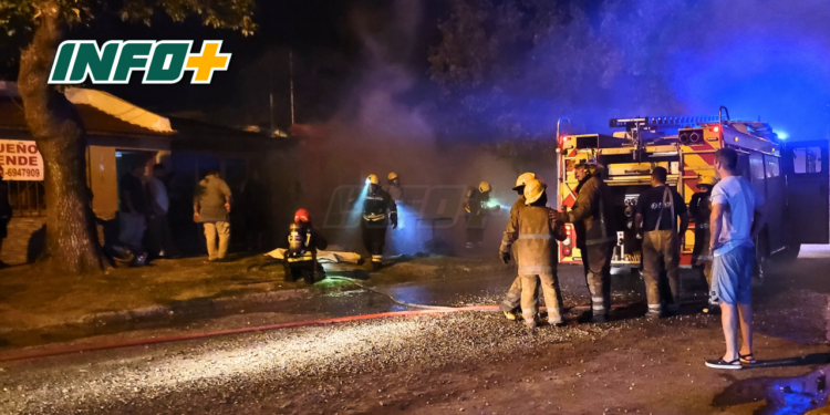 Un incendio causo pérdidas materiales en una vivienda de Maciel