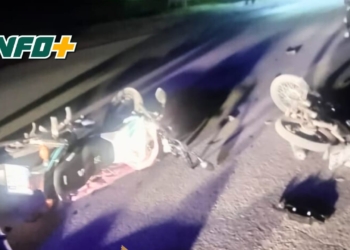 Dos motos colisionaron en Maciel: una joven del pueblo sufrió heridas graves