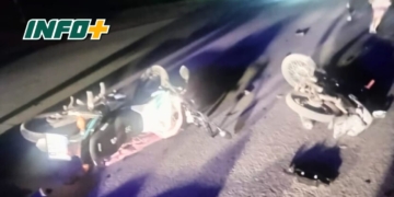 Dos motos colisionaron en Maciel: una joven del pueblo sufrió heridas graves
