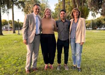 Gisela Scaglia recorrió obras en Totoras junto a la intendenta Guadalupe Lanatti