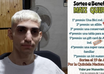 Sortearán una bici y otros 6 premios a beneficio del macielense Mati Quiroga