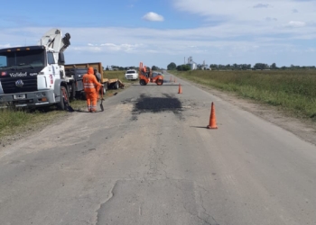 Reactivaron las obras de reparación en la Ruta 95 entre Maciel y Gaboto
