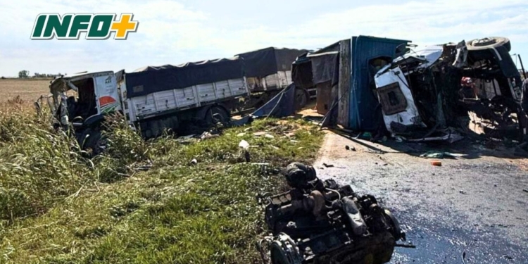 Totoras: rescataron a dos camioneros con graves heridas tras un choque frontal en Ruta 91