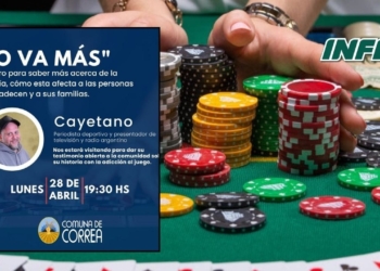 Charla abierta: Nicolás Cayetano dará su testimonio sobre ludopatía en Correa