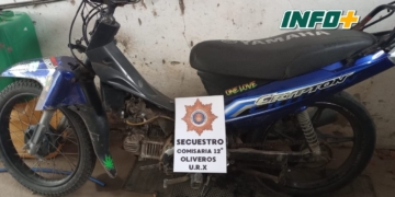 Oliveros: secuestraron una moto por desobediencia judicial de un menor de edad