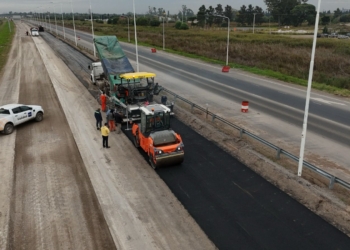 Avanza la obra del tercer carril de la autopista Rosario Santa Fe