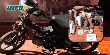 Encontraron una moto robada en Puerto Aragón: desarmada y en poder de un menor