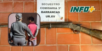 Barrancas: detuvieron a un joven por amenazar a un vecino con un arma de fuego
