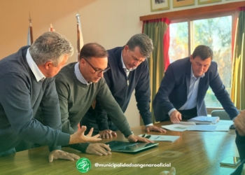 Reunión de autoridades en San Genaro: planean la rotonda en rutas 34 y 65