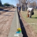 La Comuna de Barrancas avanza con la obra de cordón cuneta en distintos puntos del pueblo