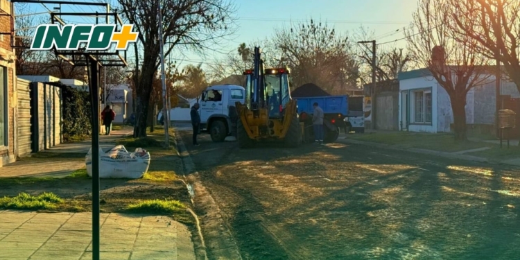San Genaro comenzó los trabajos para la repavimentación de nuevas seis cuadras