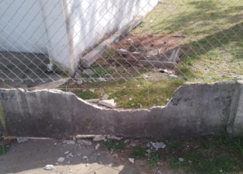 Causaron destrozos en el cerco perimetral de la escuela EESO Nº 362 de Monje