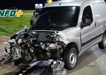 Fuerte impacto entre dos vehículos en el cruce de rutas 34 y 65 en San Genaro