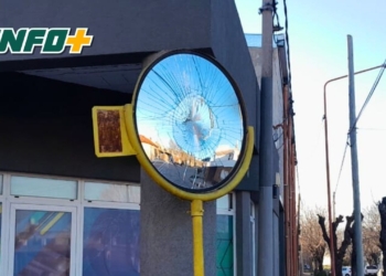 Vandalismo en Totoras: rompieron varios espejos viales en distintas esquinas