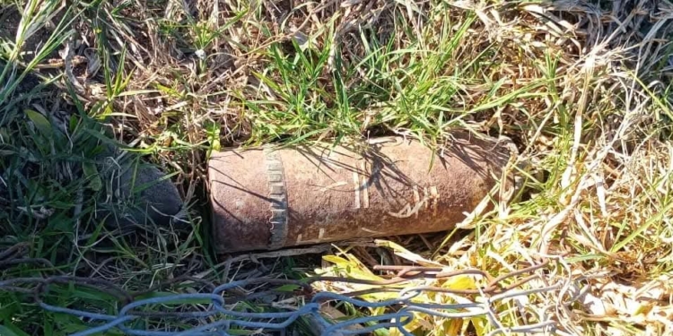 Encontraron un proyectil de artillería de la Primera Guerra Mundial en la región