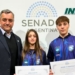 Emilia y Migue fueron reconocidos en el Senado de la Nación tras consagrarse en el Mundial de Taekwondo