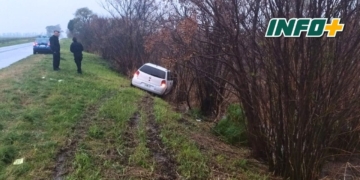 Un joven de Monje despistó en Ruta 11 cerca de Barrancas: no sufrió heridas