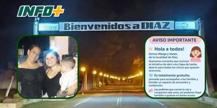 «Desde el corazón»: dos mujeres de Díaz impulsan una Copa de Leche e invitan a inscribirse