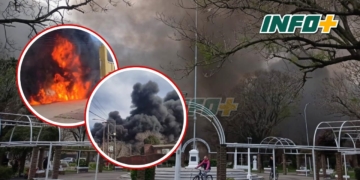 Explosión e incendio en Totoras: gran conmoción y evacuados tras el estallido de tanques de combustible