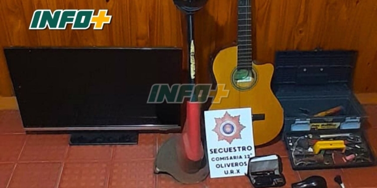 Oliveros: un menor de edad le robó a un vecino y fue descubierto