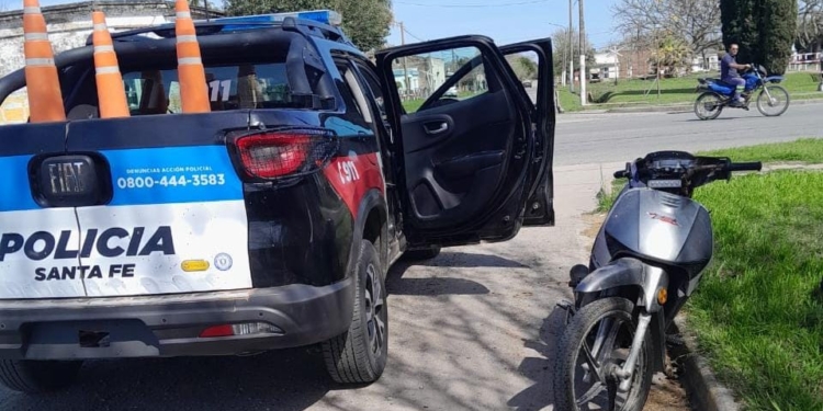 Un hombre de Gaboto circulaba por Monje con una moto robada en Rosario
