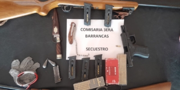 Recuperaron varias armas de fuego que habían sido robadas en Barrancas