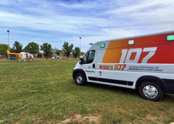 Un joven sufrió una descarga eléctrica en zona rural de Serodino y fue derivado en helicóptero