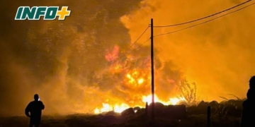 Bomberos trabajaron durante 6 horas para sofocar el incendio en el basural de Centeno