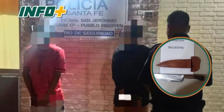 Pueblo Irigoyen: dos personas detenidas por amenazas con arma blanca