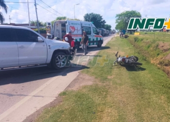 Una moto y una camioneta chocaron en Timbúes: dos mujeres heridas