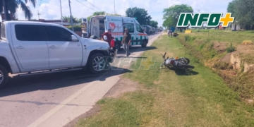 Una moto y una camioneta chocaron en Timbúes: dos mujeres heridas