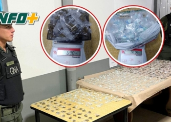 Gendarmería secuestró más de 400 dosis de cocaína en Puerto San Martín
