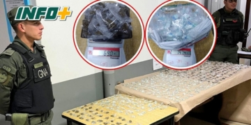 Gendarmería secuestró más de 400 dosis de cocaína en Puerto San Martín