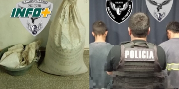 Dos aprehendidos por boquillear un camión y robar soja en Ruta 11